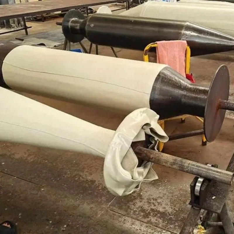 Shock-absorbing Rubber Bladders